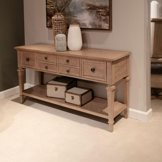Liberty Furniture Haven Hills - Sofa Table - Camel Beige