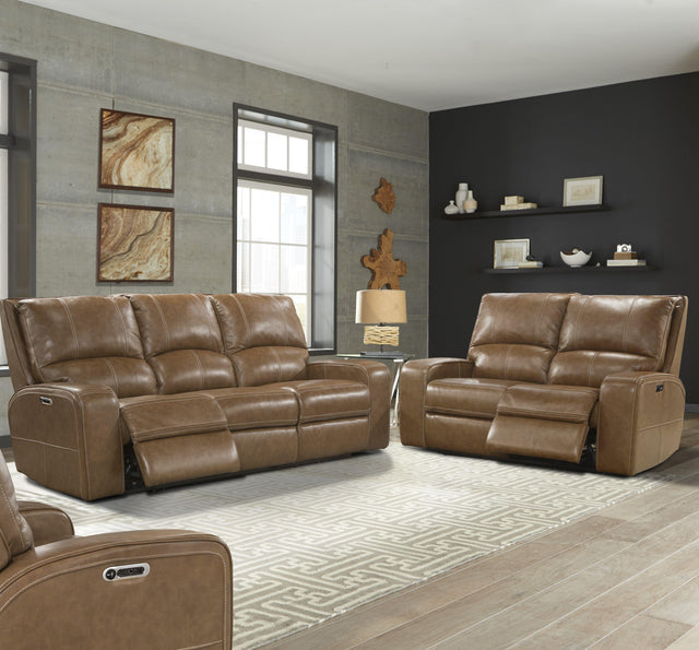 Parker House Swift - Power Reclining Sofa And Loveseat - Bourbon