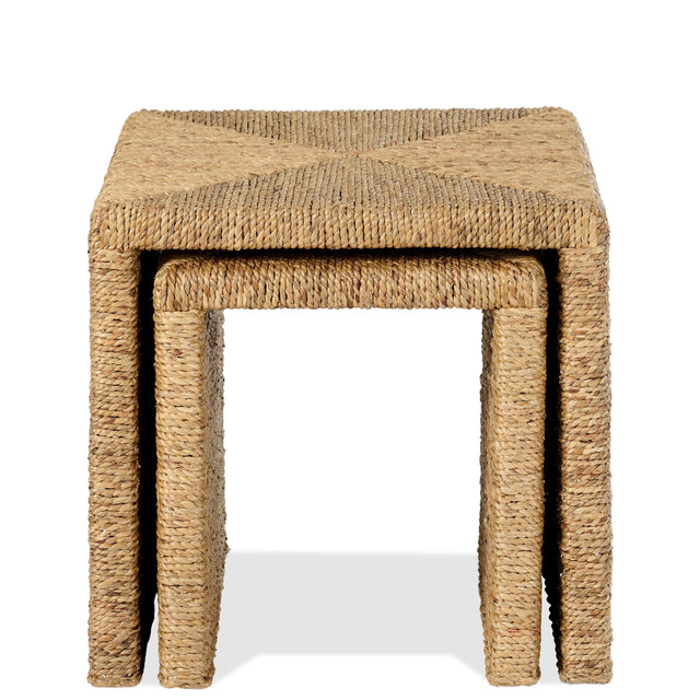 Riverside Furniture Rosalie - Woven Nesting Tables - Light Brown
