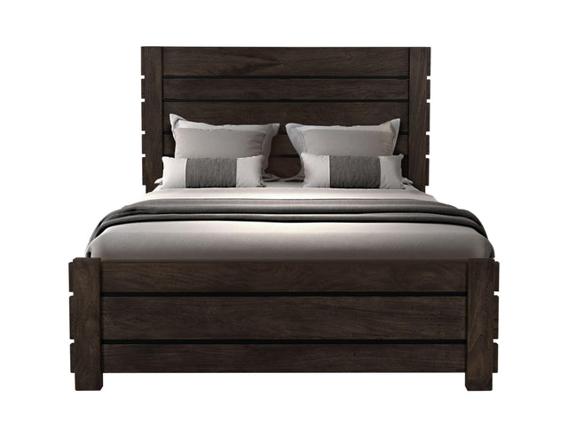International Furniture Direct Black Merida - King Bed - Ink Black