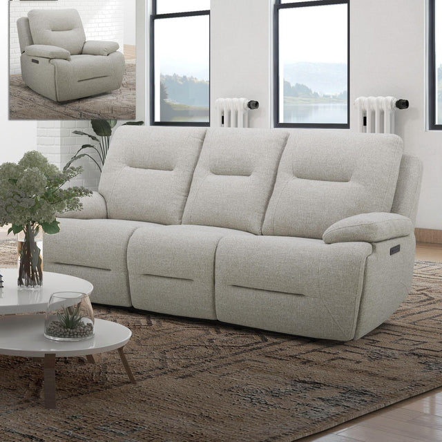 Liberty Furniture Cameron - Sofa & Recliner - White