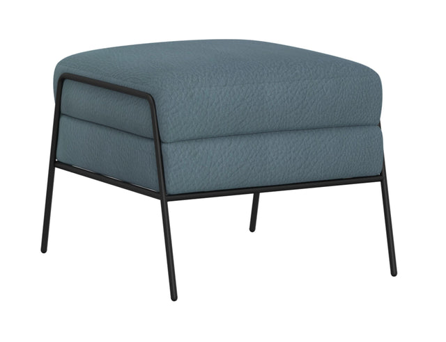 International Furniture Direct Tyne - Ottoman - Slate Blue