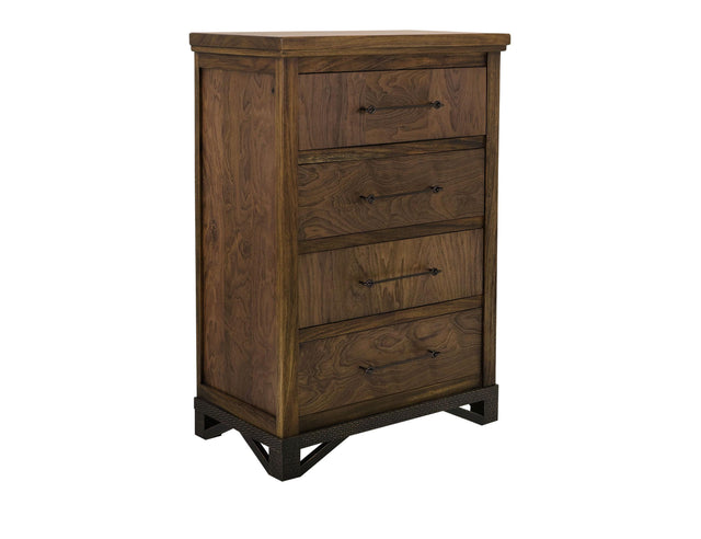 International Furniture Direct Walnut - Chest - Walnut Brown