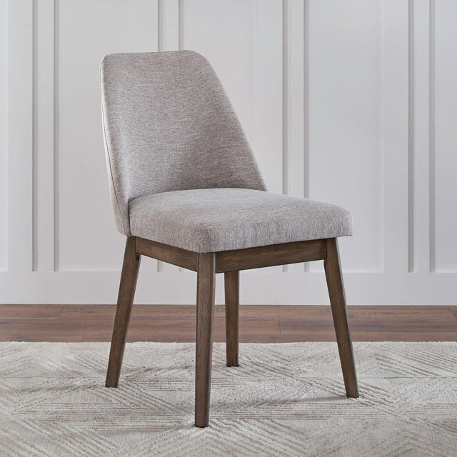 Liberty Furniture Edison - Upholstered Side Chair (RTA) - Brownstone With Faux Marble Tops