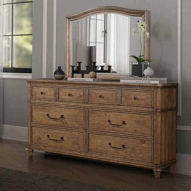 Liberty Furniture Harrison Heights - Dresser & Mirror - Sienna