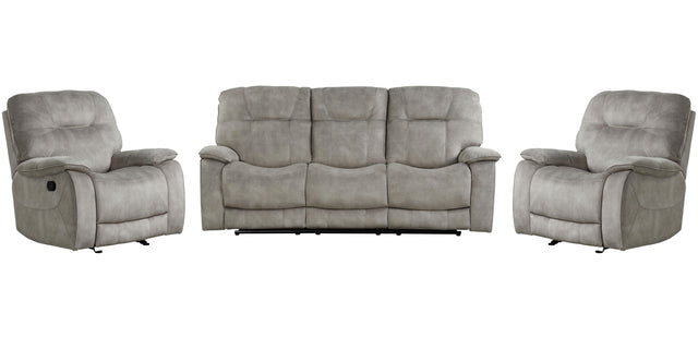 Parker House Cooper - Manual Glider Reclining Sofa And 2 Recliners - Shadow Natural