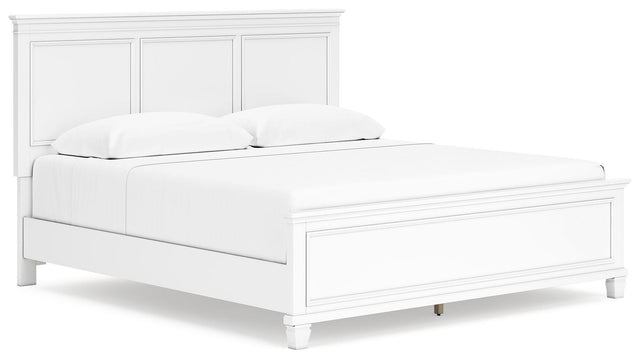 Ashley Fortman - White - King Panel Bed