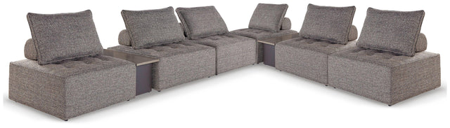 Ashley Bree Zee - Brown - 8-Piece Outdoor Modular Seating