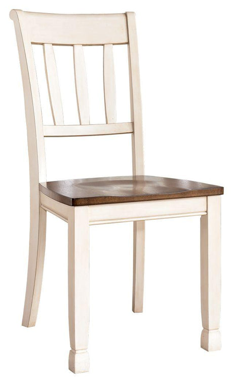 Ashley Whitesburg Dining Room Side Chair (2/CN) - Brown/Cottage White