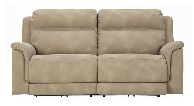 Ashley Next-Gen DuraPella 2 Seat PWR REC Sofa ADJ HDREST - Sand