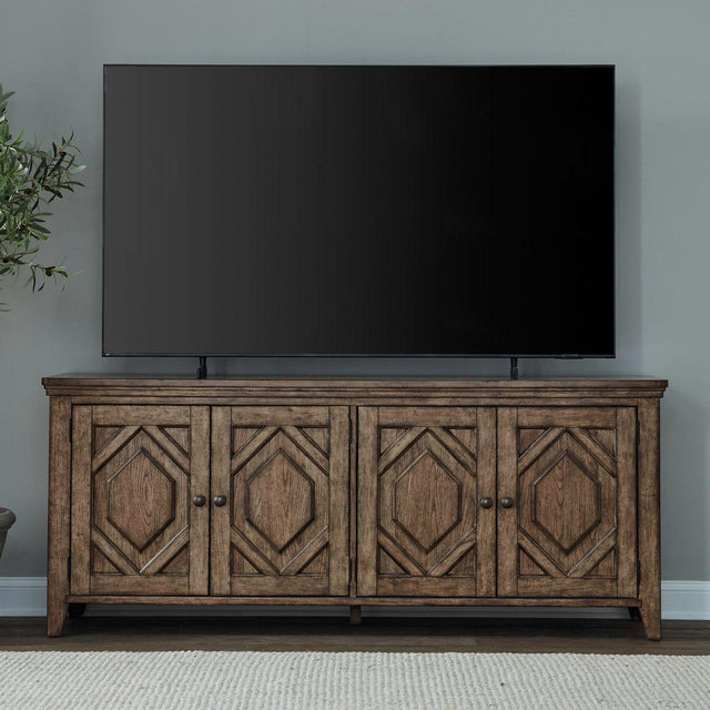 Liberty Furniture Carolina Park - 78" TV Console - Brown