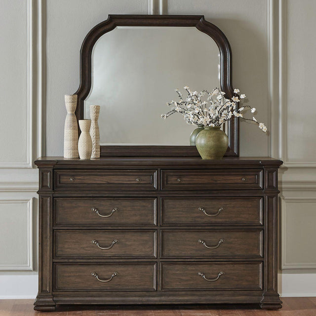 Liberty Furniture Provence Park - Dresser & Mirror - Brown