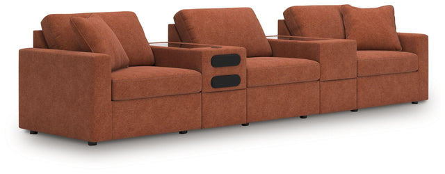 Ashley Modmax - Spice - 5-Piece Sectional With Audio System And With Storage Console