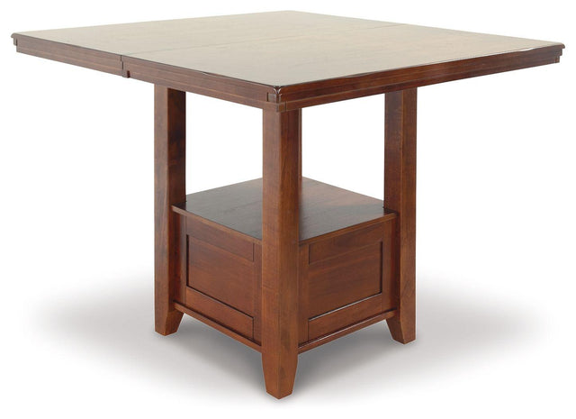 Ashley Ralene RECT DRM Counter EXT Table - Medium Brown
