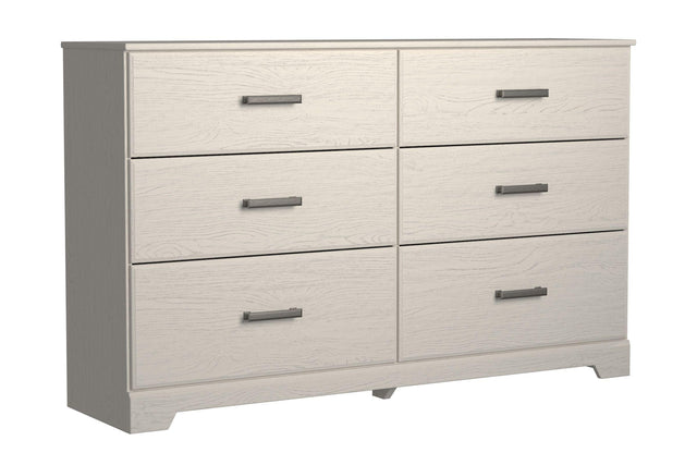 Ashley Stelsie Six Drawer Dresser - White