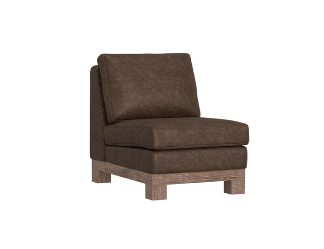 International Furniture Direct Samba - Armless Chair - Chocolate Brown