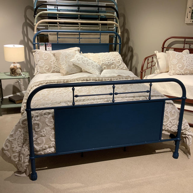 Liberty Furniture Vintage Series - Queen Metal Headboard - Navy