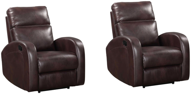 Parker House Devin - Manual Recliner (Set of 2) - Pebble Brown