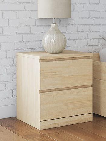 Ashley Onita Two Drawer Night Stand - Natural