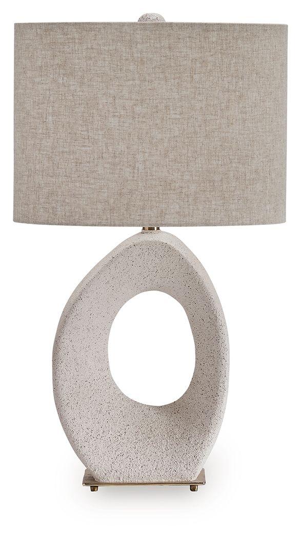 Ashley Trentlen Paper Table Lamp (1/CN) - Cream/Gold Finish