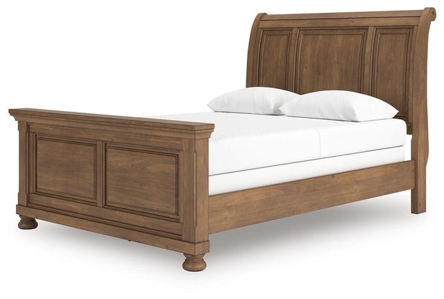 Ashley Feddinger - Medium Brown - Queen Sleigh Bed