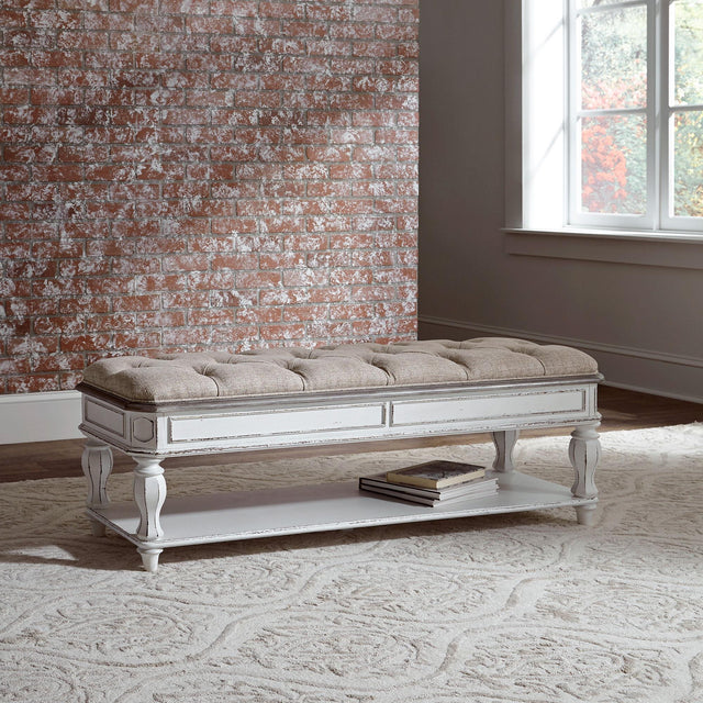 Liberty Furniture Magnolia Manor - Bed Bench - White