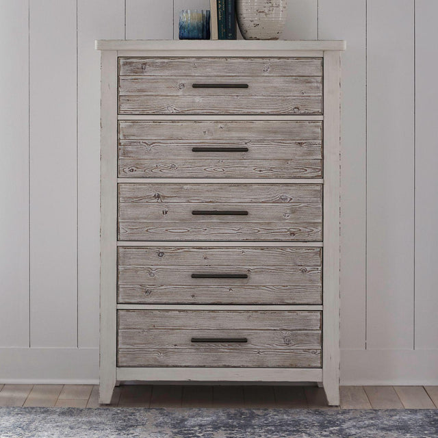 Liberty Furniture Backroads - 5 Drawer Chest - White