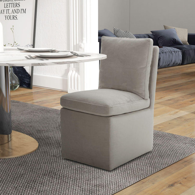 Liberty Furniture Accent Dining - Accent Dining Chair With Casters - Truffle