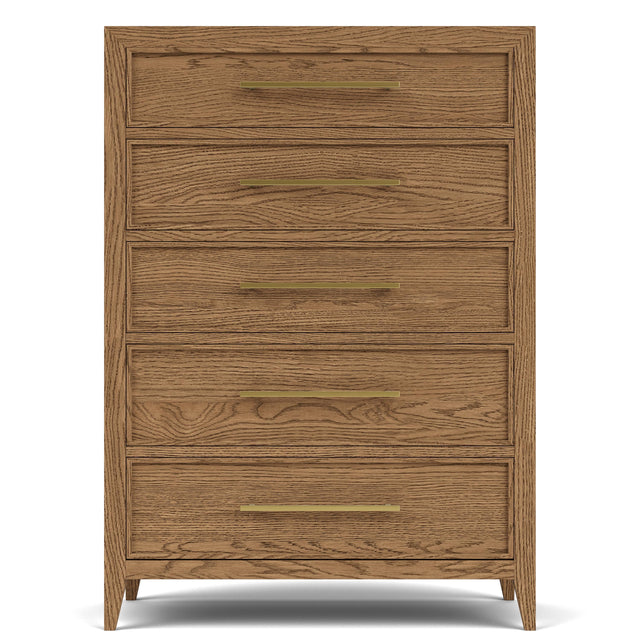 Riverside Furniture Halbrooke - Five Drawer Chest - Light Brown