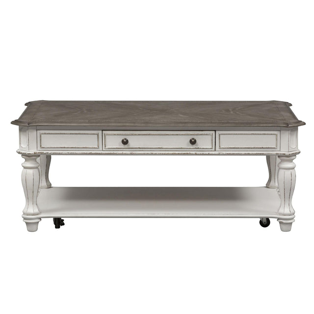 Liberty Furniture Magnolia Manor - Rectangular Cocktail Table - White