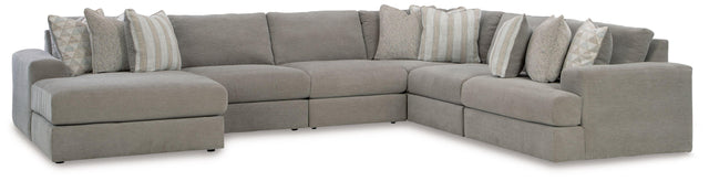 Ashley Avaliyah - Ash - 6-Piece Sectional With Laf Corner Chaise