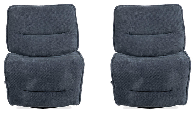 Parker House Leo - Armless Recliner (Set of 2) - Blue