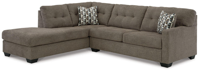Ashley Mahoney - Chocolate - 2-Piece Sleeper Sectional With Laf Corner Chaise
