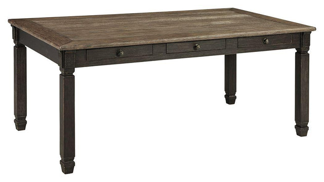 Ashley Tyler Creek Rectangular Dining Room Table - Black/Gray