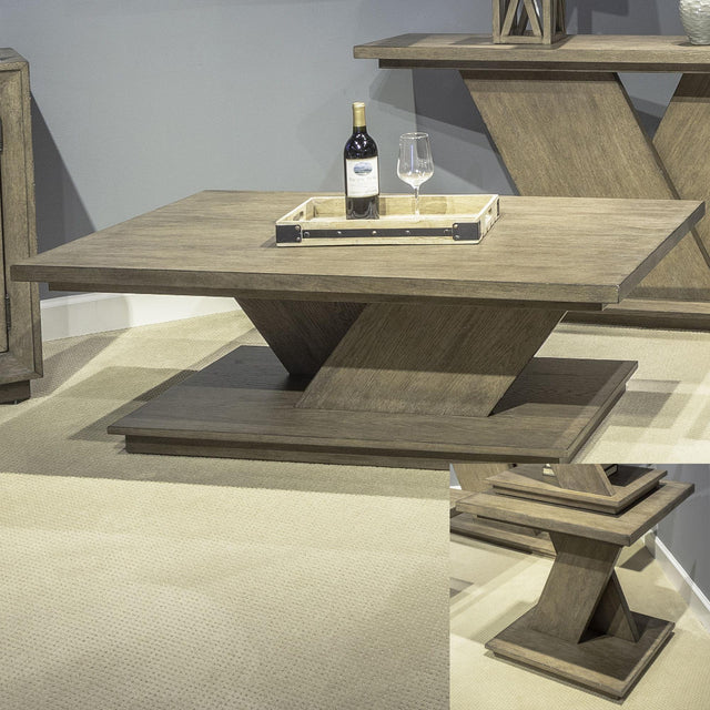 Liberty Furniture Aspen Sky - 3 Piece Table Set (Cocktail Table & 2 End Tables)