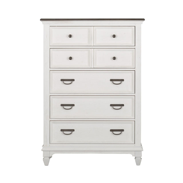 Liberty Furniture Allyson Park - 5 Drawer Wood Chest - White