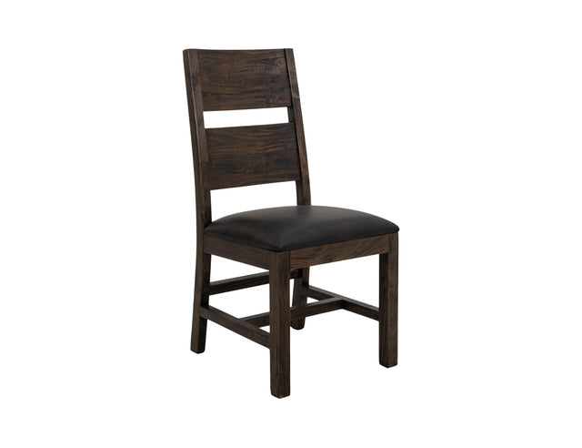 International Furniture Direct Dark Teak - Chair (Set of 2) - Oil Black