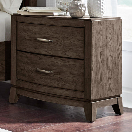 Liberty Furniture Avalon - Nightstand With Charging Station - Brown
