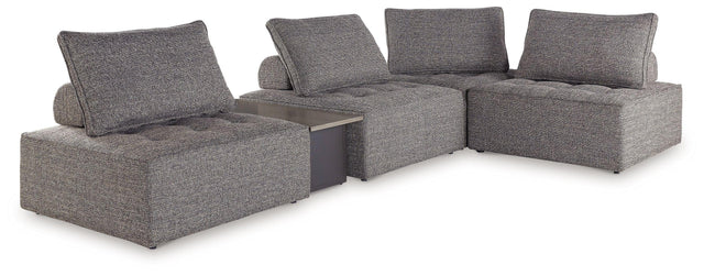 Ashley Bree Zee - Brown - 5-Piece Outdoor Sectional