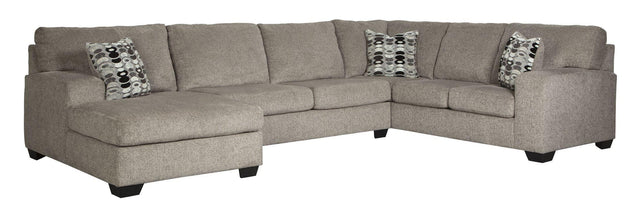 Ashley Ballinasloe - Platinum - Left Arm Facing Corner Chaise 3 Pc Sectional