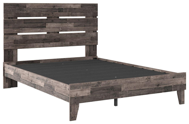 Ashley Neilsville - Multi Gray - Queen Panel Platform Bed