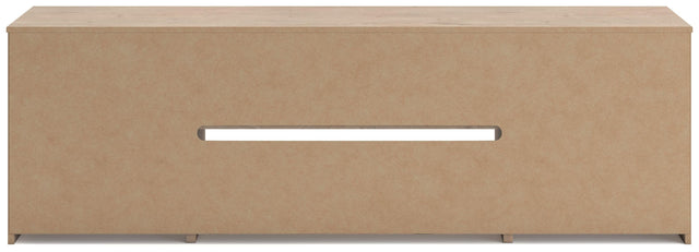 Ashley Cayboni - Tan - 71" TV Stand With Electric Fireplace