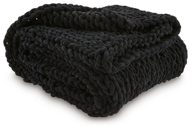 Ashley Chaddon Throw (3/CS) - Black