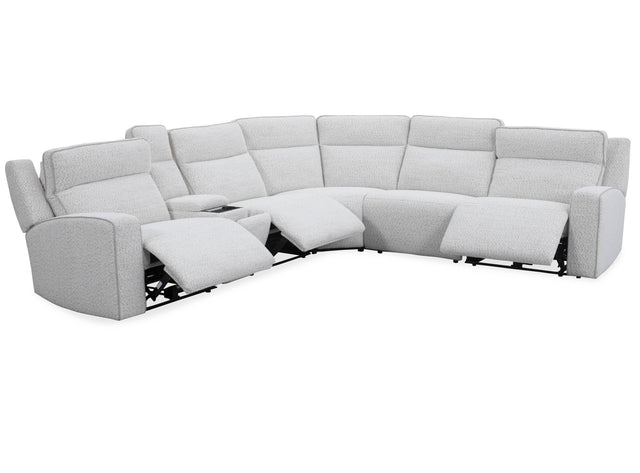 Parker House Lancaster - 6 Piece Package Sectional - Fluffy River Rock
