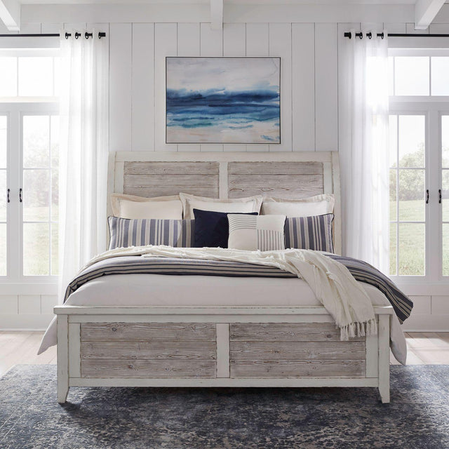 Liberty Furniture Backroads - Queen Sleigh Bed - White