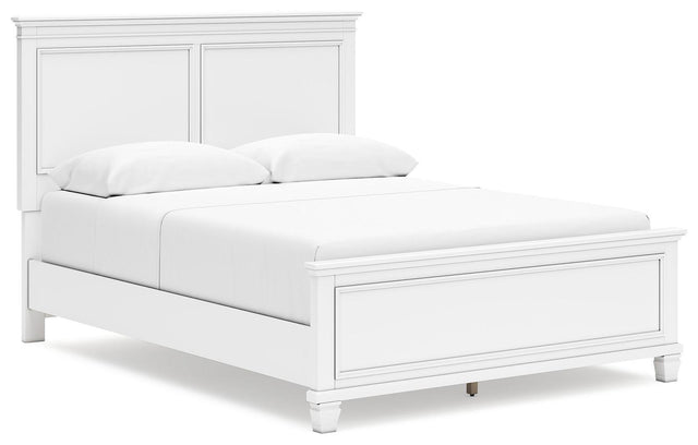 Ashley Fortman - White - Queen Panel Bed