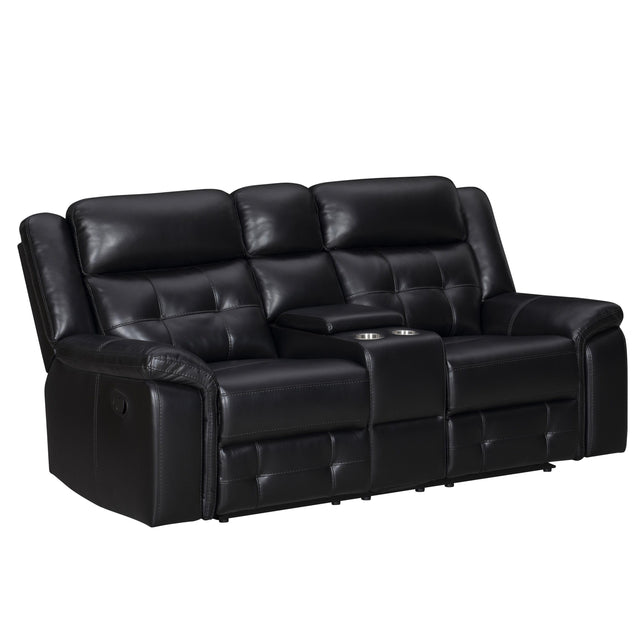 Parker House Clayton - Manual Reclining Console Loveseat - Phantom