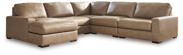 Ashley Veronella - 5-Piece Sectional With LAF Corner Chaise - Sahara
