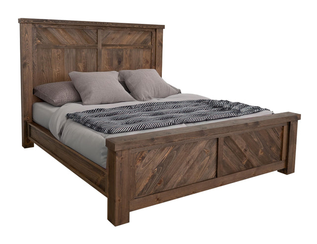 International Furniture Direct Dutton - Queen Bed - Dark Brown