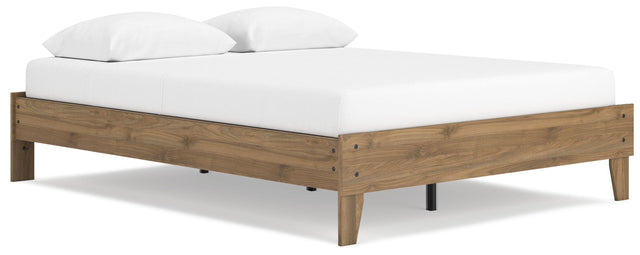 Ashley Deanlow Queen Platform Bed - Honey